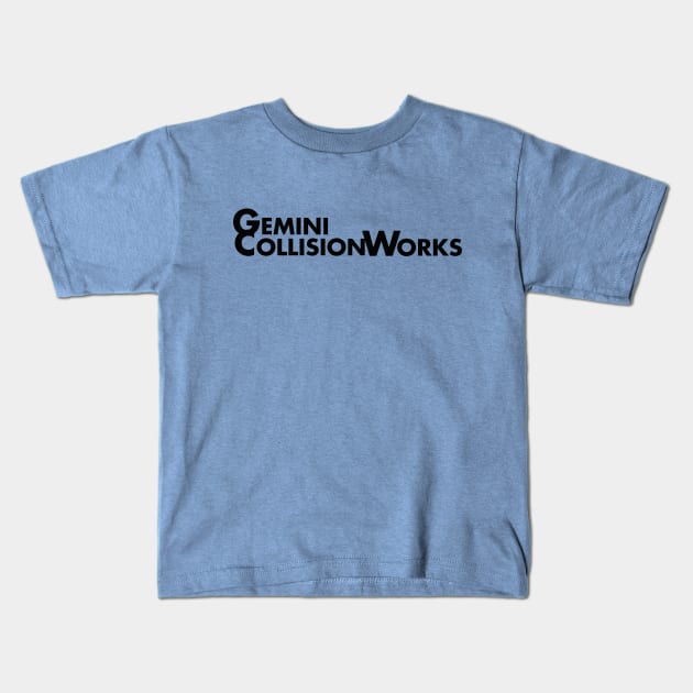 Gemini CollisionWorks Text logo Kids T-Shirt by GeminiCollisionWorks